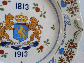 Herinneringsbord 100 jaar onafhankelijkheid Nederland