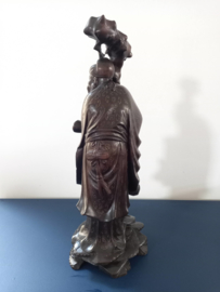 Chinese wijsgeer met vogel