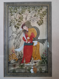 Schilderij van een verliefd koppel - omhelzing