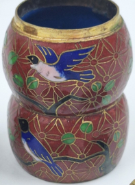 Set kleine cloisonné doosjes 