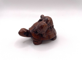 Netsuke van 3 schildpadden