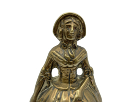 Messing tafelbel van dame