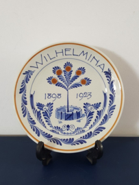Bordje 25-jarig ambtsjubileum Wilhelmina 1898 - 1923
