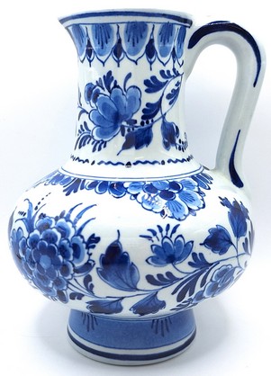 Delfts blauwe vaas/schankkan
