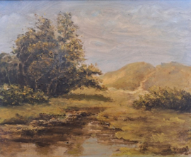 Olieverf op doek van landschap