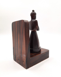 Set houten boekensteunen
