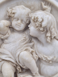 Composiet reliëf cherubijnen