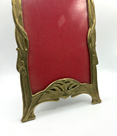 Art nouveau fotolijstje met glasplaatje