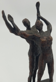 Bronzen abstract man en vrouw