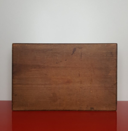 Houten kistje met messing beslag