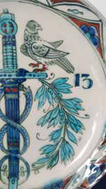 Gedenkbord t.g.v. de opening van het Vredespaleis 1913