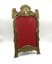 Art nouveau fotolijstje met glasplaatje