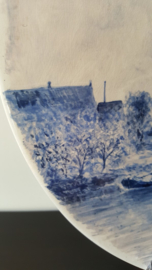 Bord met landschap - Societe Ceramique Maestricht