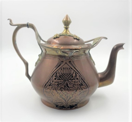 Art nouveau theepot met disteldecor