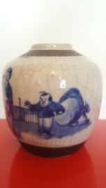Chinese blauw/witte gemberpot