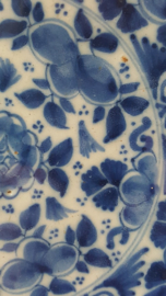 Delfts blauw pannenkoekbord - 18e eeuw