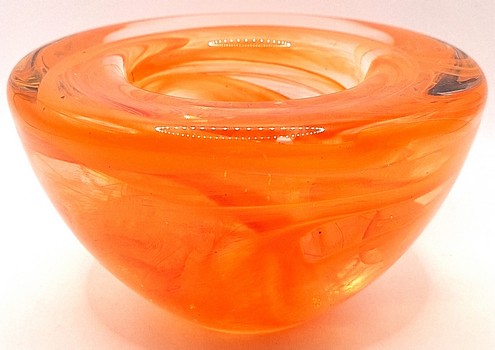 Kosta Boda - Waxinelichthouder oranje