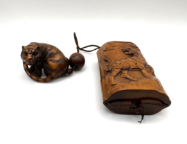 Japanse inro met tijger