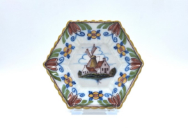 Zeshoekig Makkum sierbordje nummer ZZ51