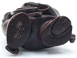 Netsuke van een muzikant