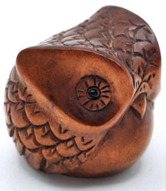 Netsuke van een uil
