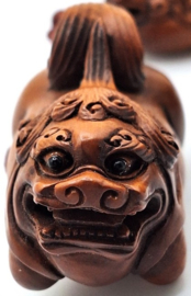 Japanse inro met foo dogs
