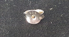 Zilveren oorstekers yin yang