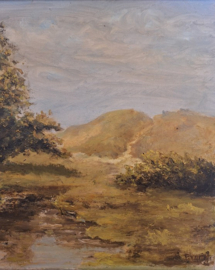 Olieverf op doek van landschap