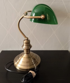 Groene notarislamp