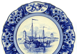 Delfts herinneringsbord Katwijk aan Zee