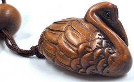 Japanse inro met kraanvogels