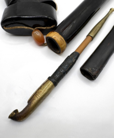 Japanse kiseru in pijphouder