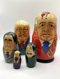 5-delige matroesjka Russische leiders
