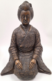 Bronzen samoerai paar
