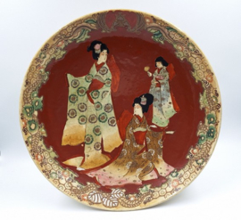 Japans Satsuma bord met geisha's