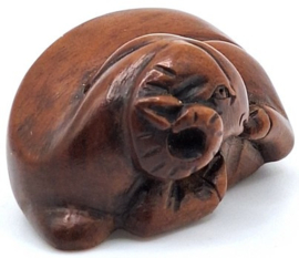 Netsuke zodiac geit