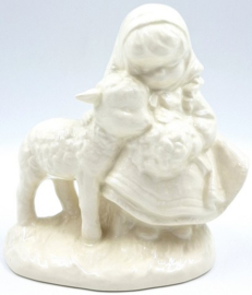 Meisje met lam door Goebel