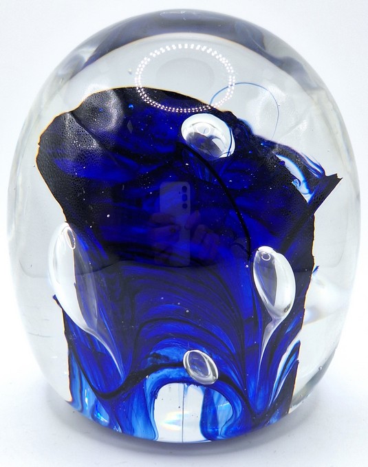 Presse-papier kobalt blauw 