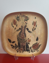Gouden vierkanten sierbord Rosenthal