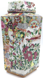 Kleurrijke Chinese dekselvaas