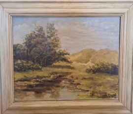 Olieverf op doek van landschap