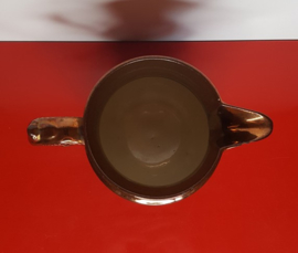 Lustreware schenkkan met floraar decor