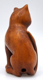 Netsuke van een kat