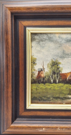 Hollands tafereel met molen