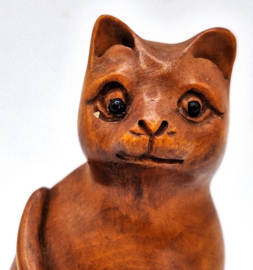 Netsuke van een kat