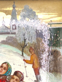 Russisch lakdoosje miniatuurkunst