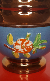 Lustreware schenkkan met floraar decor