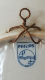 Makkum wandbord 25 jaar trouwe dienst Philips 1986