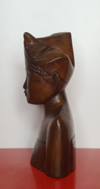 Houten Balinese buste
