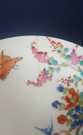 2x kop en schotel Japans eierporselein